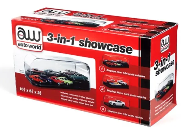 Auto World 1/24 3 In 1 Display Case 1