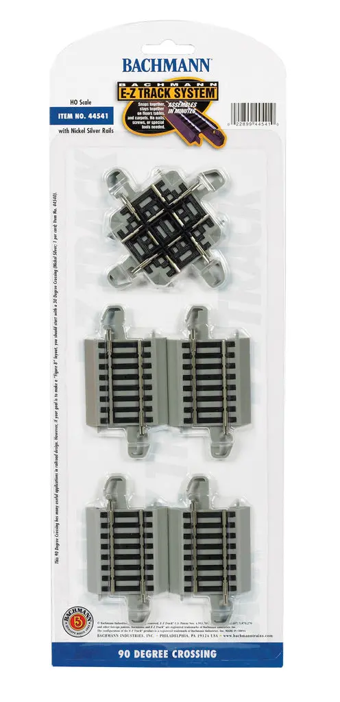Bachmann Ho Scale Nickel Silver 90 Degree Ez Crossing 1