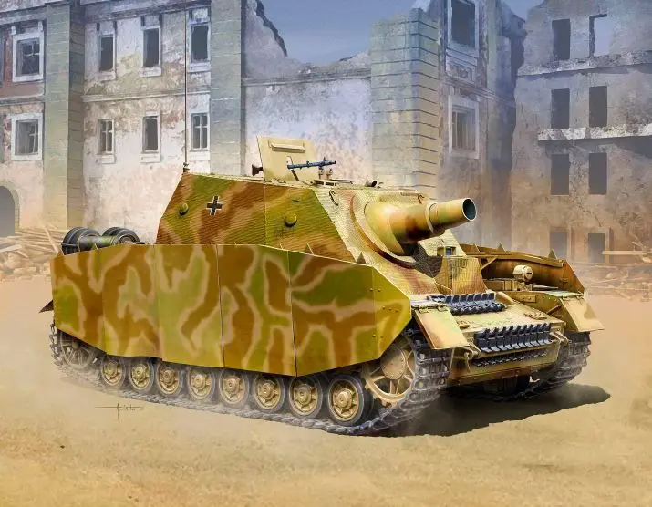 Academy 1/35 German Strumpanzer Iv Brummbar Tank Model Kit 1