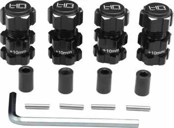 Hot Racing 17Mm Aluminium Splined Hubs: 10Mm Offset (Maxx) 1