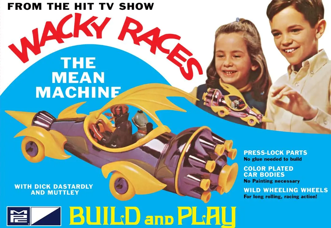 Mpc 1/32 Wacky Races Mean Machine Snap Model Kit 1