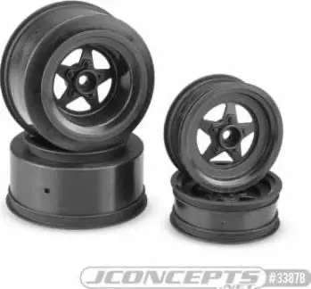 Jconcepts Startec Street Eliminator Wheels: Slash/Bandit (Black) 1