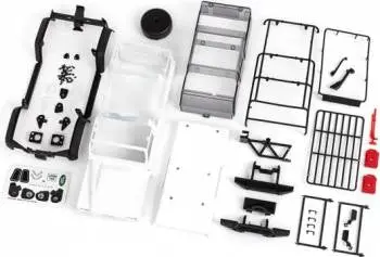 Traxxas Land Rover Defender Body (White): Trx4-M 1
