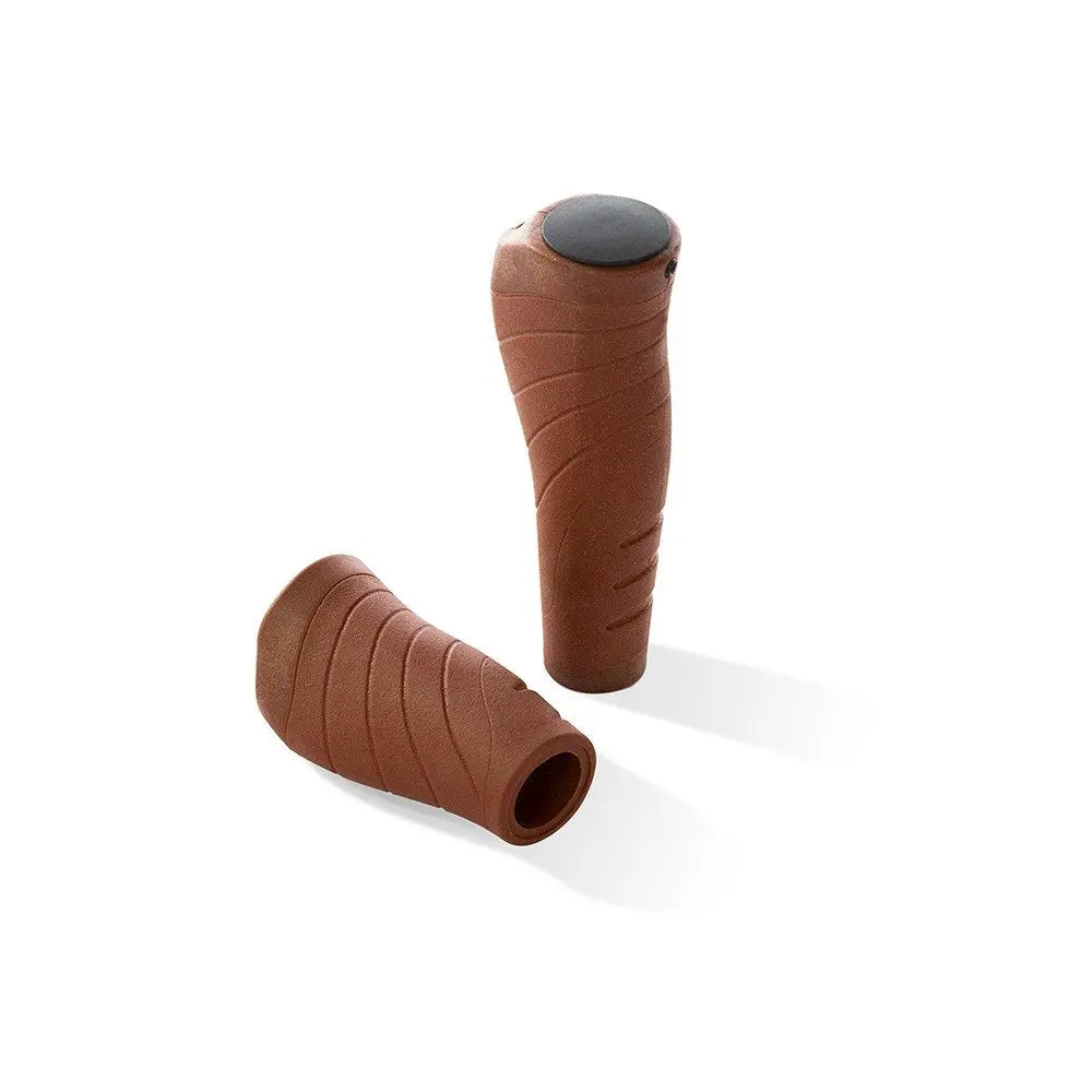 Pedego Luxury Ergonomic Gel Grip Set (Brown) 1
