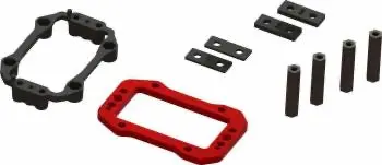 Arrma Cnc Aluminum 7075-T6 Exb Servo Mount: Red 1