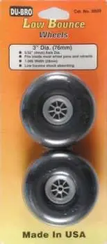 Du-Bro Low Bounce Smooth Wheels 3” 1