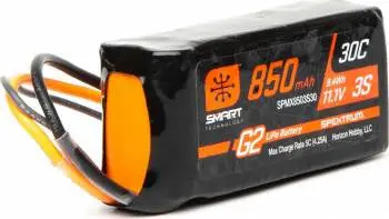 Spektrum Smart G2 3S 11.1V 850Mah 30C Lipo Battery: Ic2 1