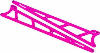 Traxxas Wheelie Bar Aluminum Side Plates (Pink) 1