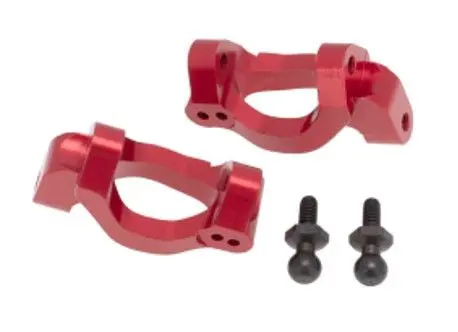 Hobby Details Aluminum Front C-Hub: 1/18 Teton (Red) 1