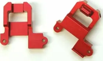 Strc Cnc Aluminum Rear Shock Towers: Trx-4 (Red) 1