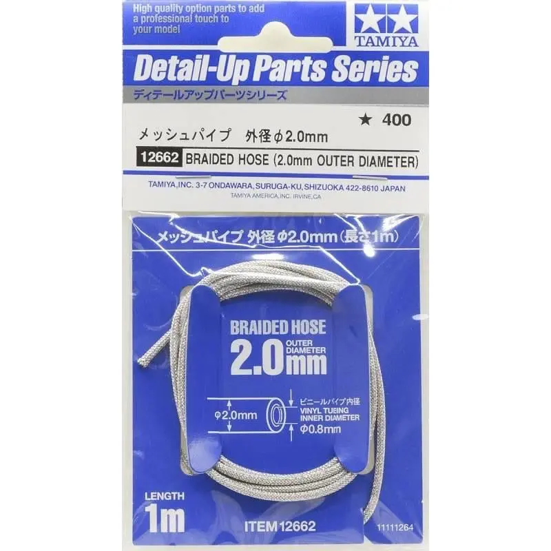 Tamiya 1/24 Braided Hose (2Mm Outer Diameter) 1