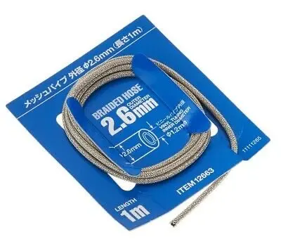 Tamiya Braided Hose 2.6Mm Outer Diameter 1