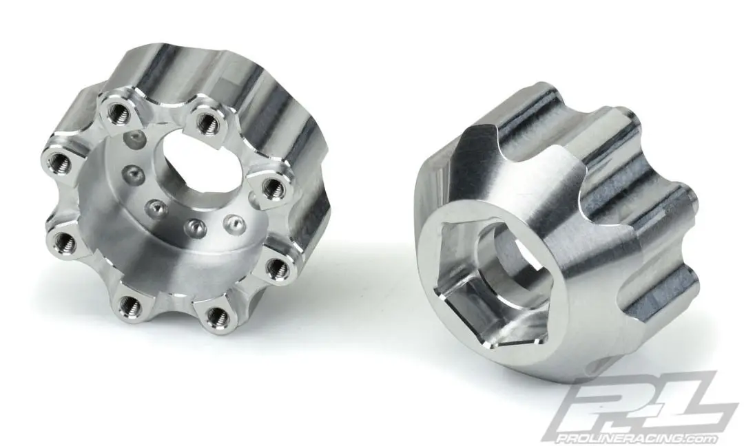 Pro-Line 3.8” Aluminum Hub Adapters: 8X32mm (17Mm 1/2” Offset) 1