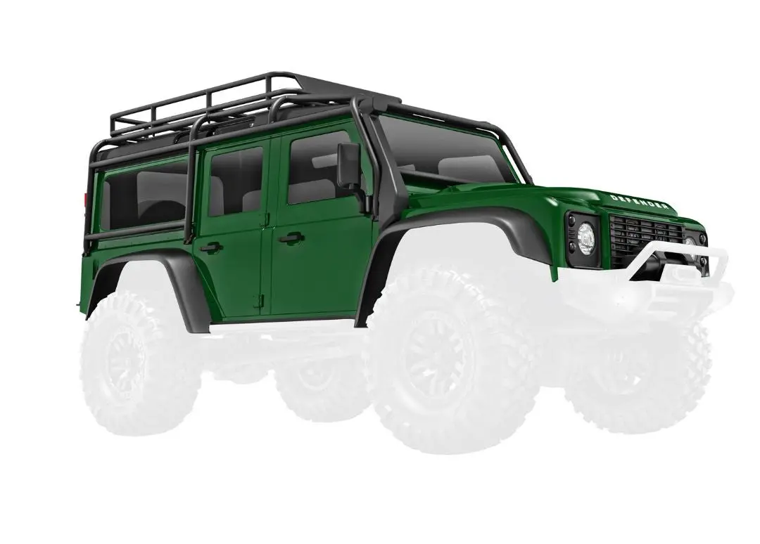 Traxxas Land Rover Defender Body (Green): Trx4-M 1