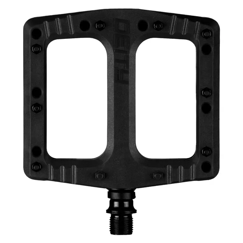 Deity Deftrap Platform Pedals Cr-Mo: 9/16” (Black) 1