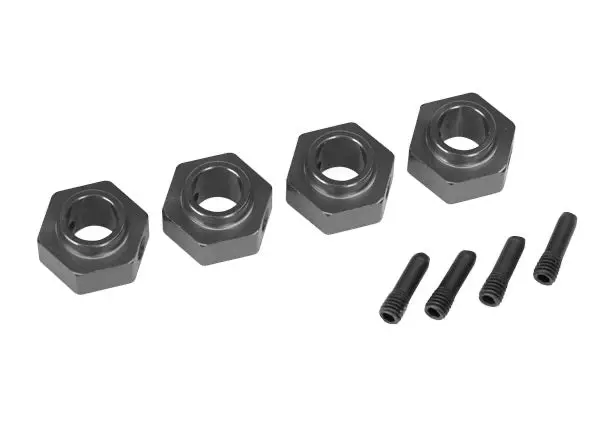 Traxxas 12Mm Aluminum Wheel Hubs 6061-T6: Trx-4 (Charcoal Grey) 1