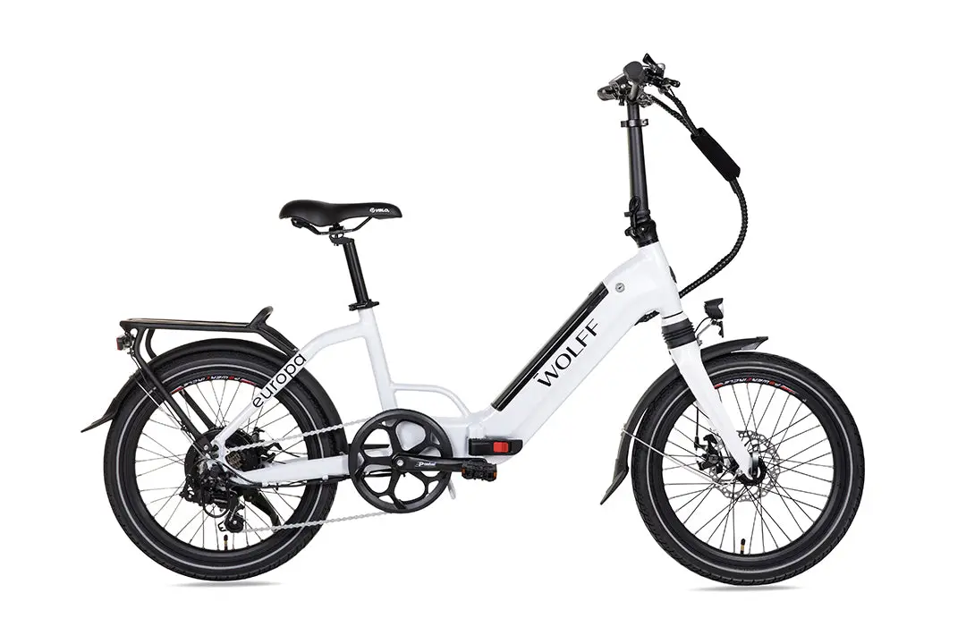 Wolff Europa Electric Folding Bike (White) 1