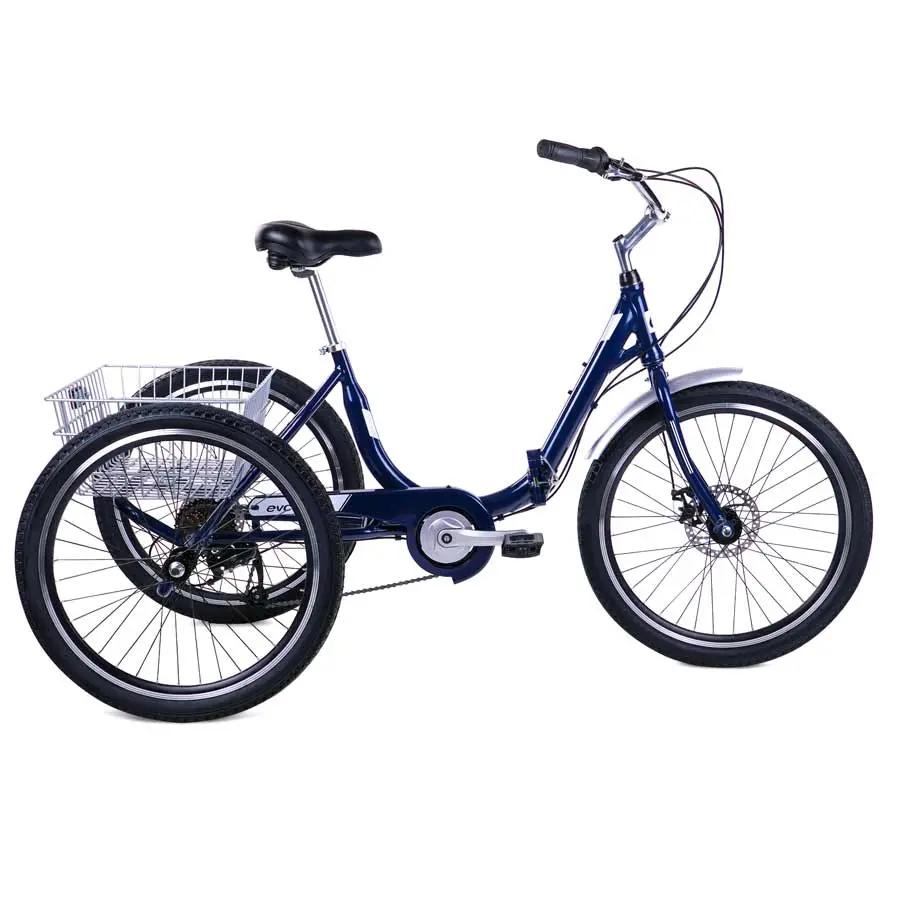 Evo Bikes Latitude Adult Tricycle Navy Folding 1