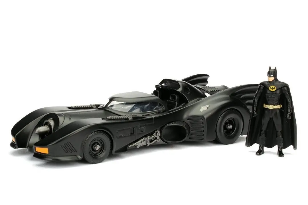 Jada Metals 1/24 Batman Batmobile W/Batman Figure 1