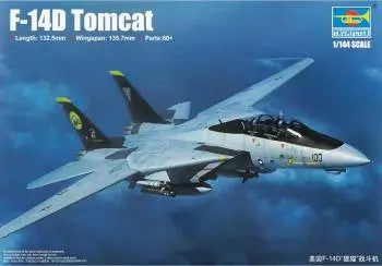 Trumpeter 1/144 F-14D Tomcat Plastic Model 1