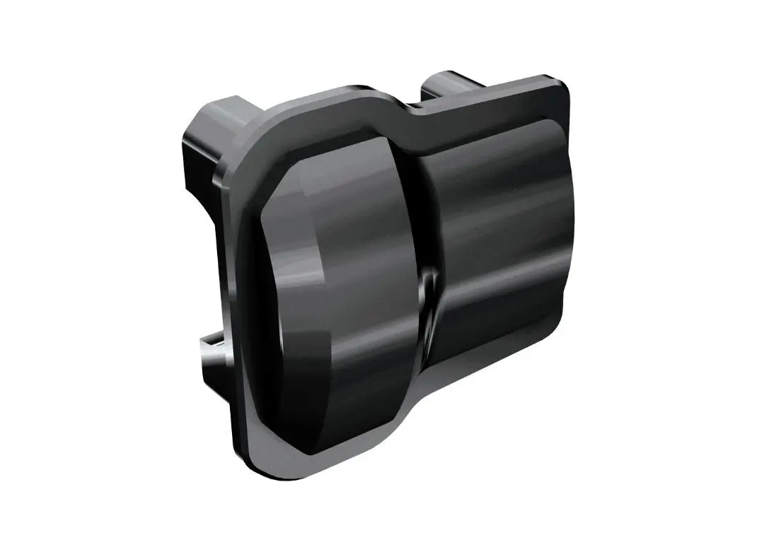 Traxxas Front And Rear Diff Cover: Trx-4M (Black Chrome) 1