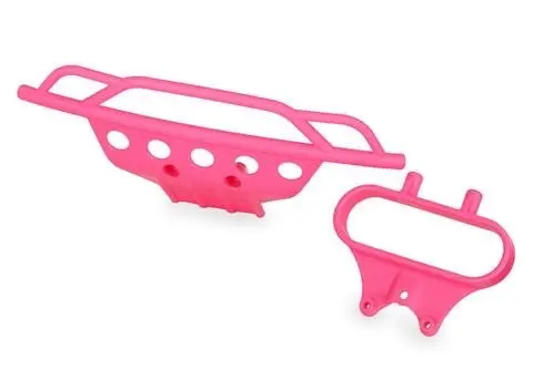 Traxxas Front Bumper/ Bumper Mount (Pink) 1