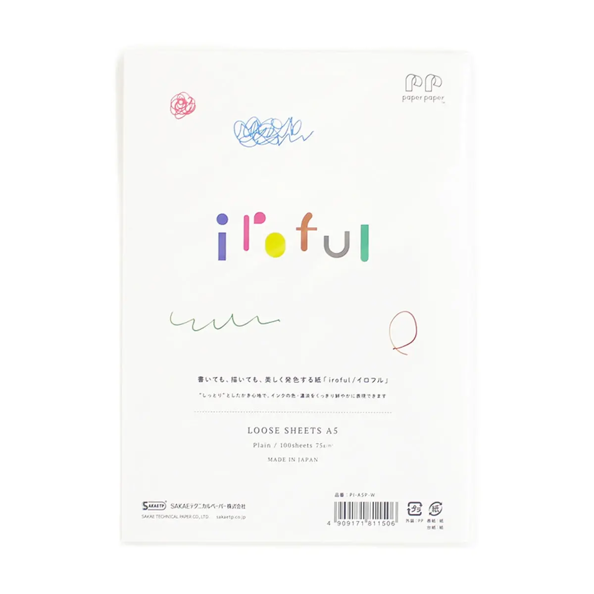 Iroful, Papierbogen Füllerpapier, A5 Blanko Weiss 1