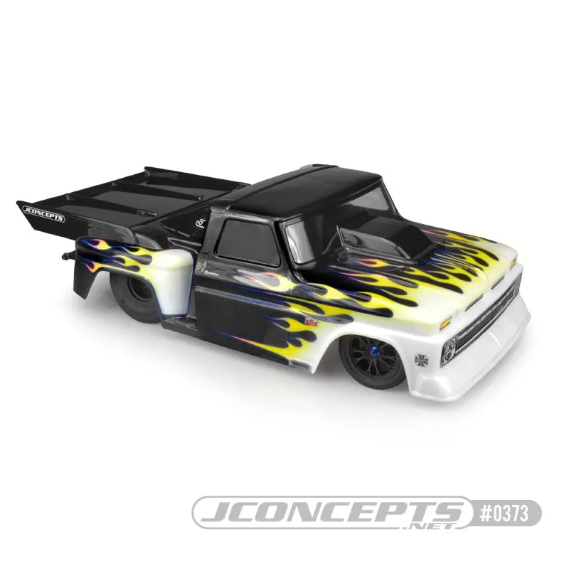 Jconcepts 1966 Chevy C10 Step Side Clear Body W/Ultra Rear Wing 1