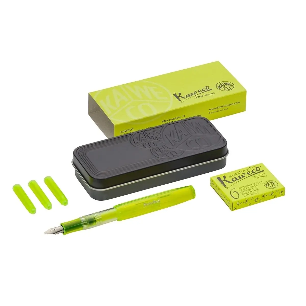 Kaweco, Füller, Highlighter Set, Neongelb 1