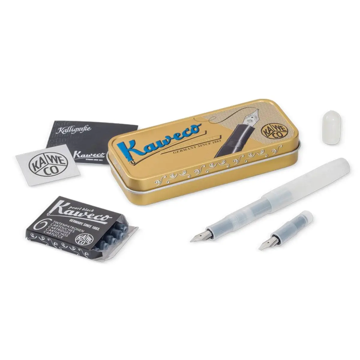 Kaweco, Kalligraphie Set 'S', Stifte In Der Dose, Weiß 1