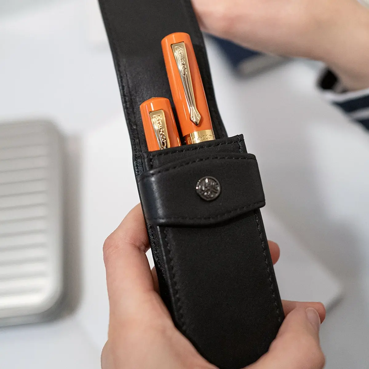 Kaweco, Stifteetui, Für 2 Schreibgeräte Mit Lasche Für Sport, Schwarz 2
