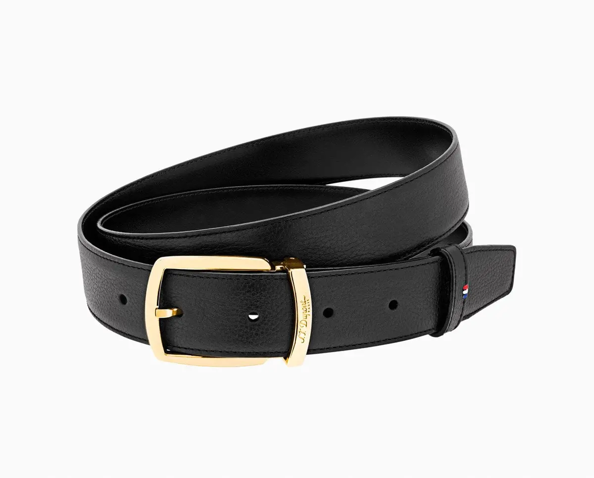 St Dupont Accessories Line D Belts, Palladium, Ltd. Edt., Schwarz 1