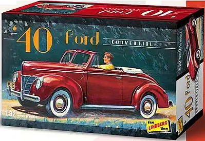Lindberg 1/32 '40 Ford Convertible Model Kit 1