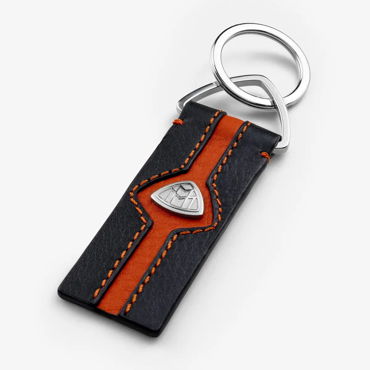 Maybach Schlüsselanhänger The Key Moment Ii Leder, Black/Orange 1