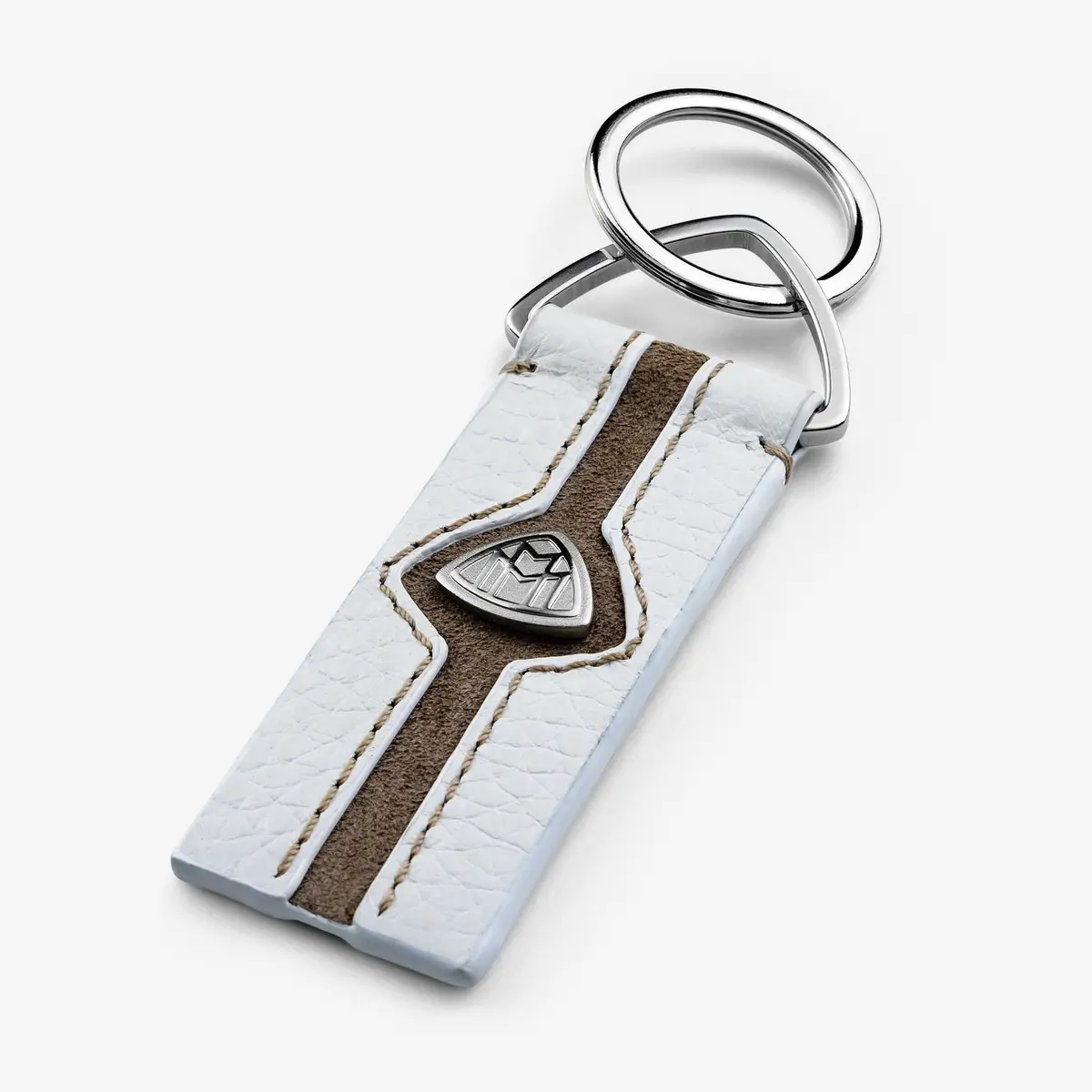 Maybach Schlüsselanhänger The Key Moment Ii Leder, White/Taupe 1