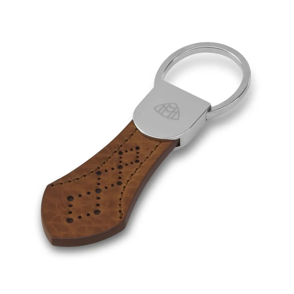 Maybach Schlüsselanhänger The Key Point I Kalbsleder, Saddle Brown 1