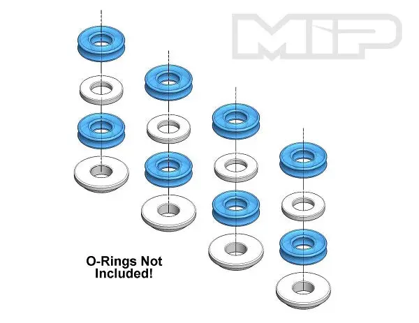 Mip Shock Cartridge Spacer Kit: Tekno Eb410 1