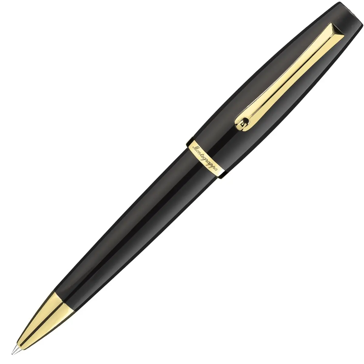 Montegrappa Kugelschreiber Manager Yellow Gold, Schwarz 1