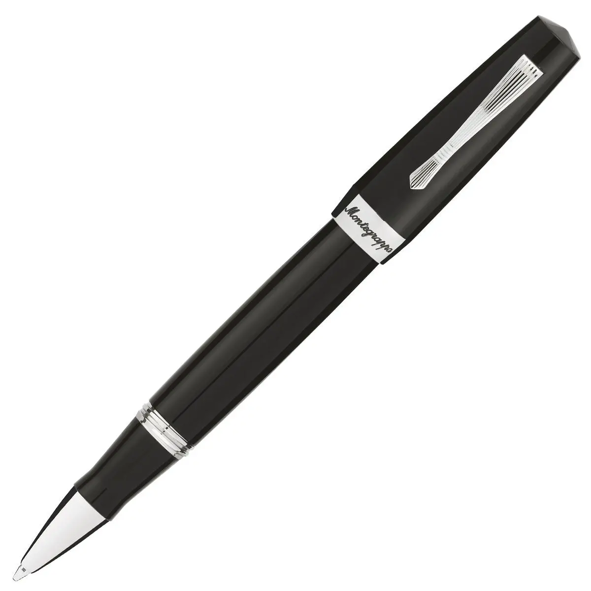 Montegrappa, Tintenroller Elmo 02 Jet Black, Schwarz 1