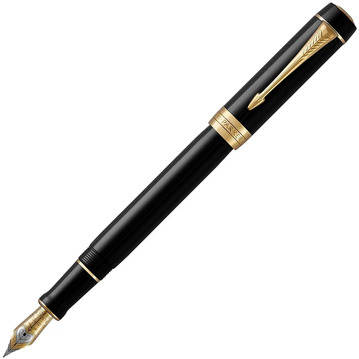 Parker, Füller Duofold Classic, 18K Feder, Schwarz 1