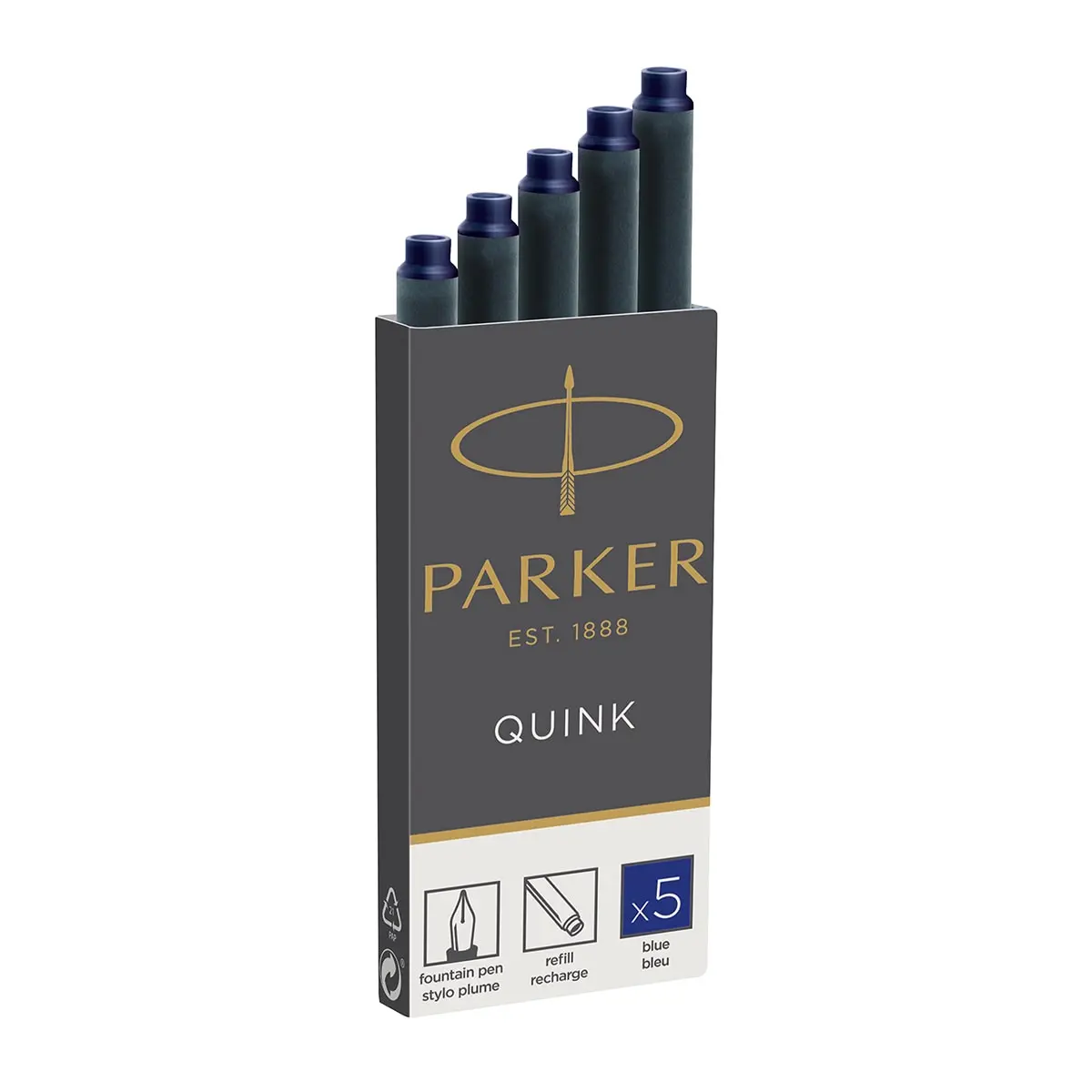 Parker, Tintenpatronen Quink, Blau 1
