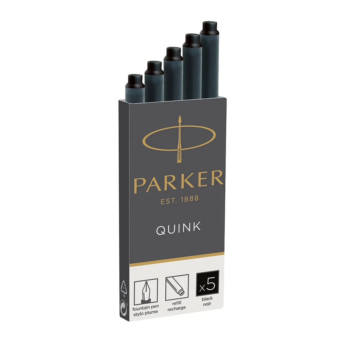 Parker, Tintenpatronen Quink, Schwarz 1