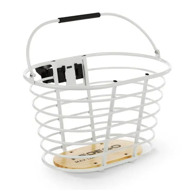 Pedego Basket Front Aluminum White 1