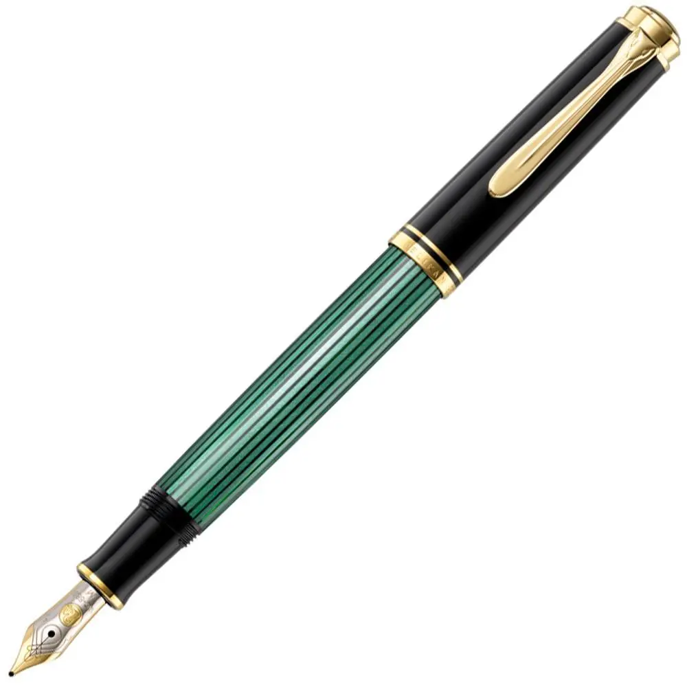 Pelikan, Füller Souverän M400, 14K Feder, Schwarz-Grün 1
