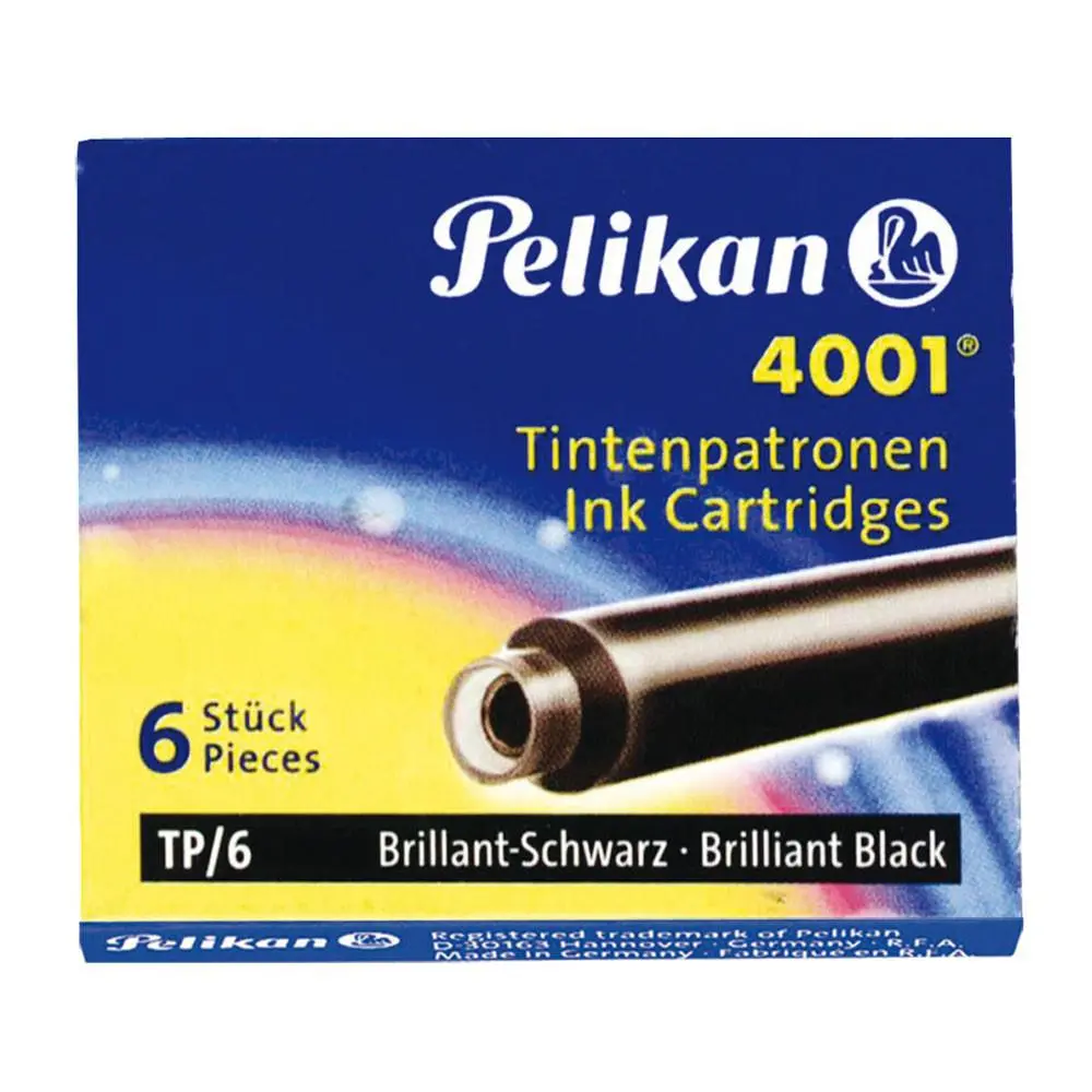 Pelikan, Tintenpatrone, 6 Patronen, Schwarz 1