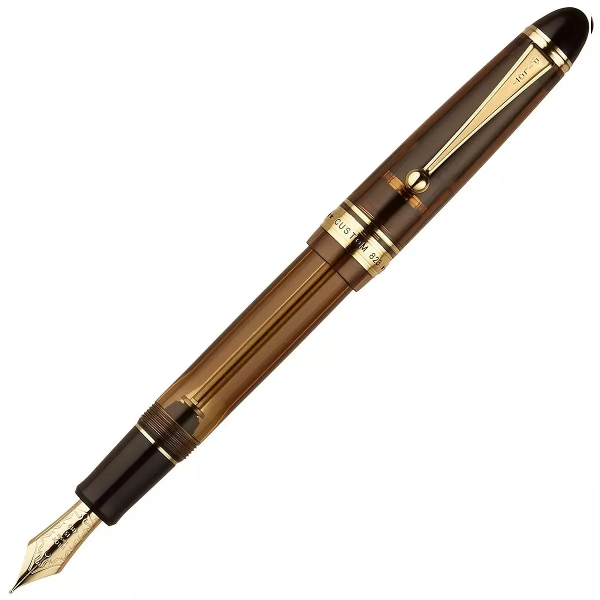 Pilot Füller Custom 823, 14Kt, Braun 1
