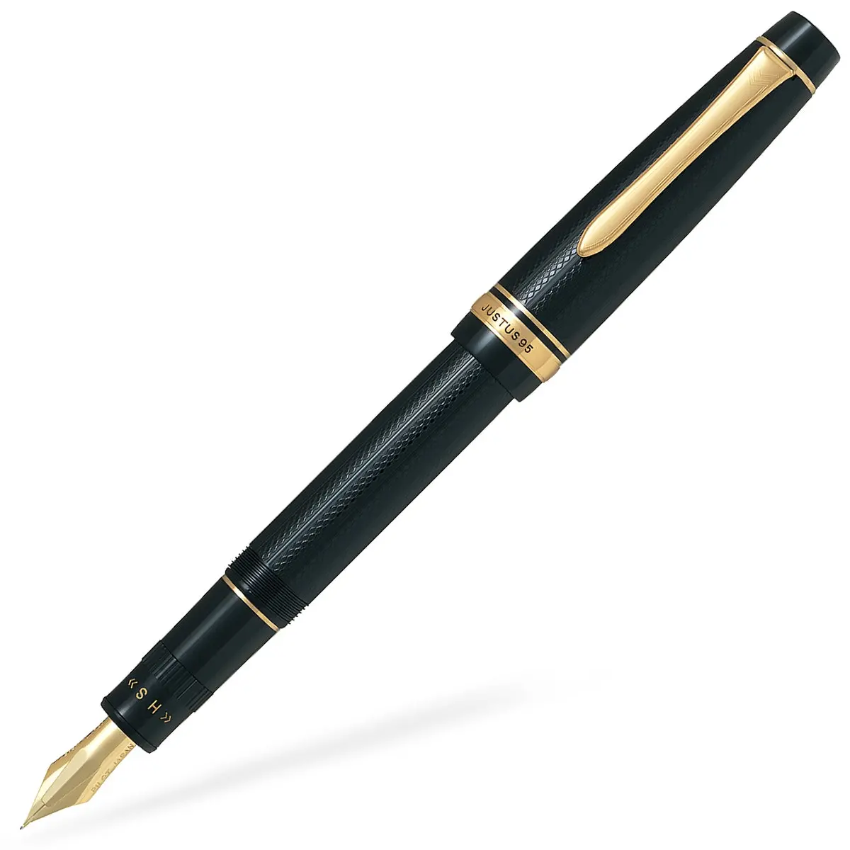 Pilot Füller Justus 14Kt, Schwarz 1