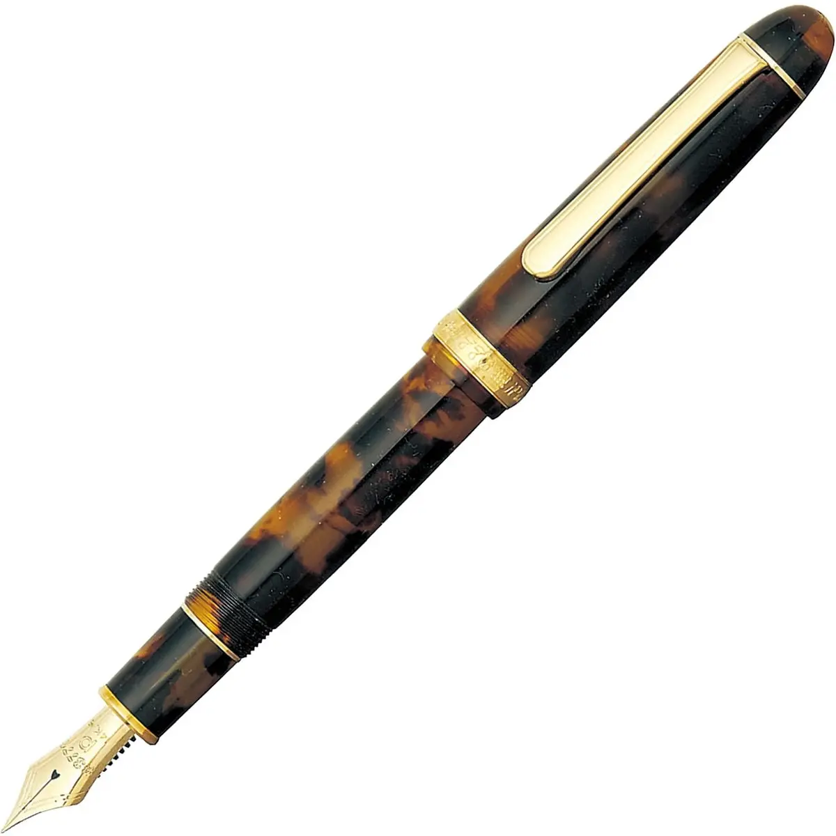 Platinum, Füller, #3776 Century Celluloid, 14Kt, Tortoise 1