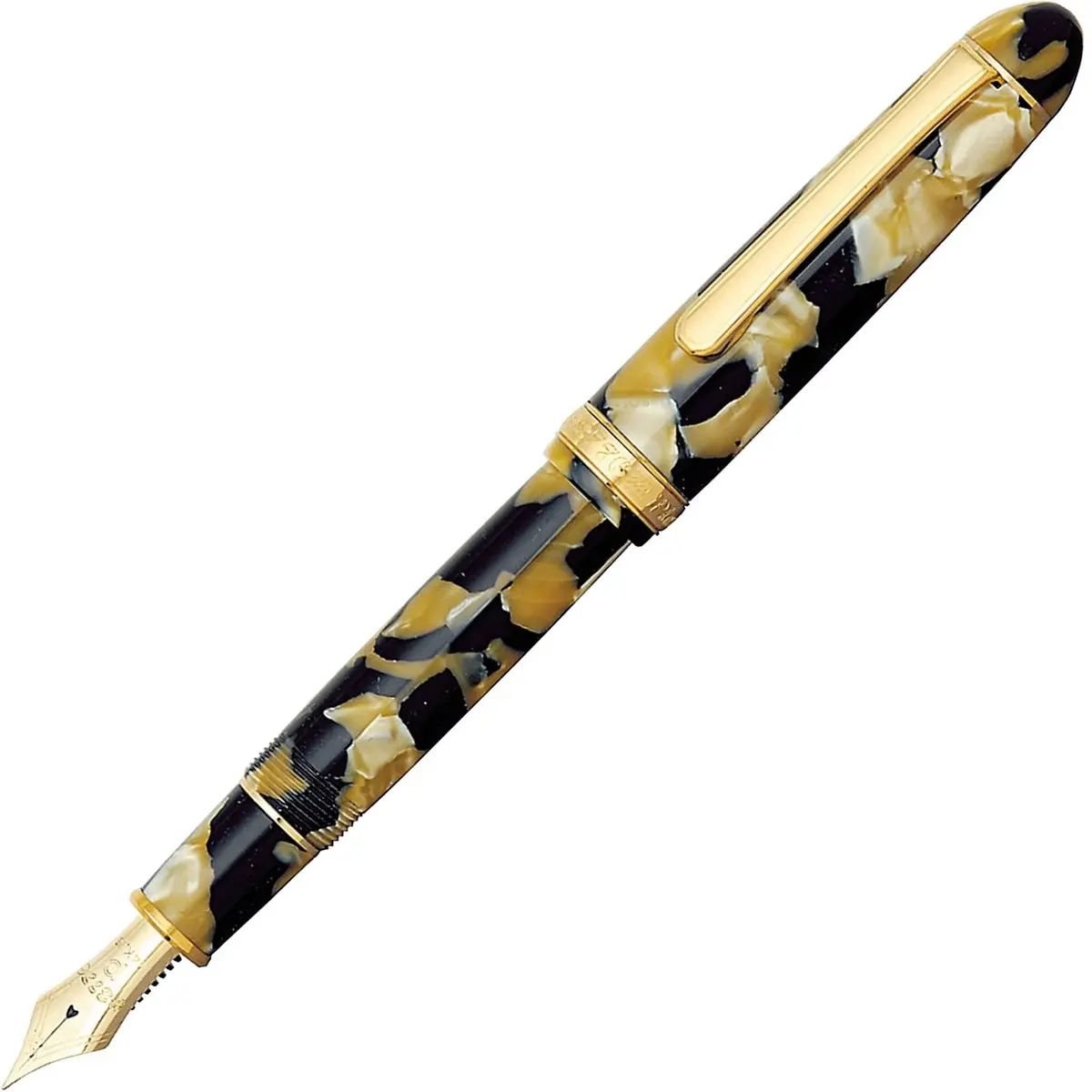 Platinum, Füller, #3776 Century Celluloid, 14Kt, Calico 1