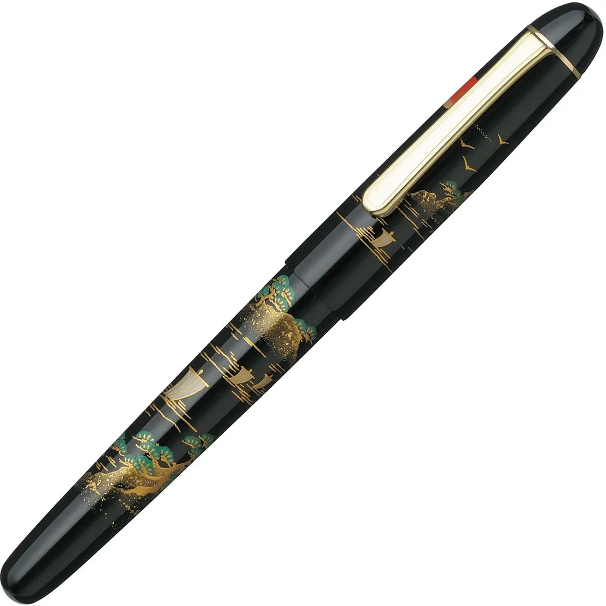 Platinum, Füller, #3776 Century Kaga Maki-E, Mit Hira Maki-E Motiven Hira, 14Kt, Sansui 1
